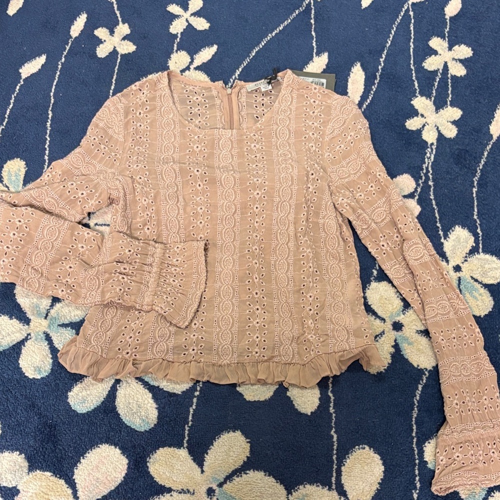 All saints Dakota top in Rose Pink 6 NWT